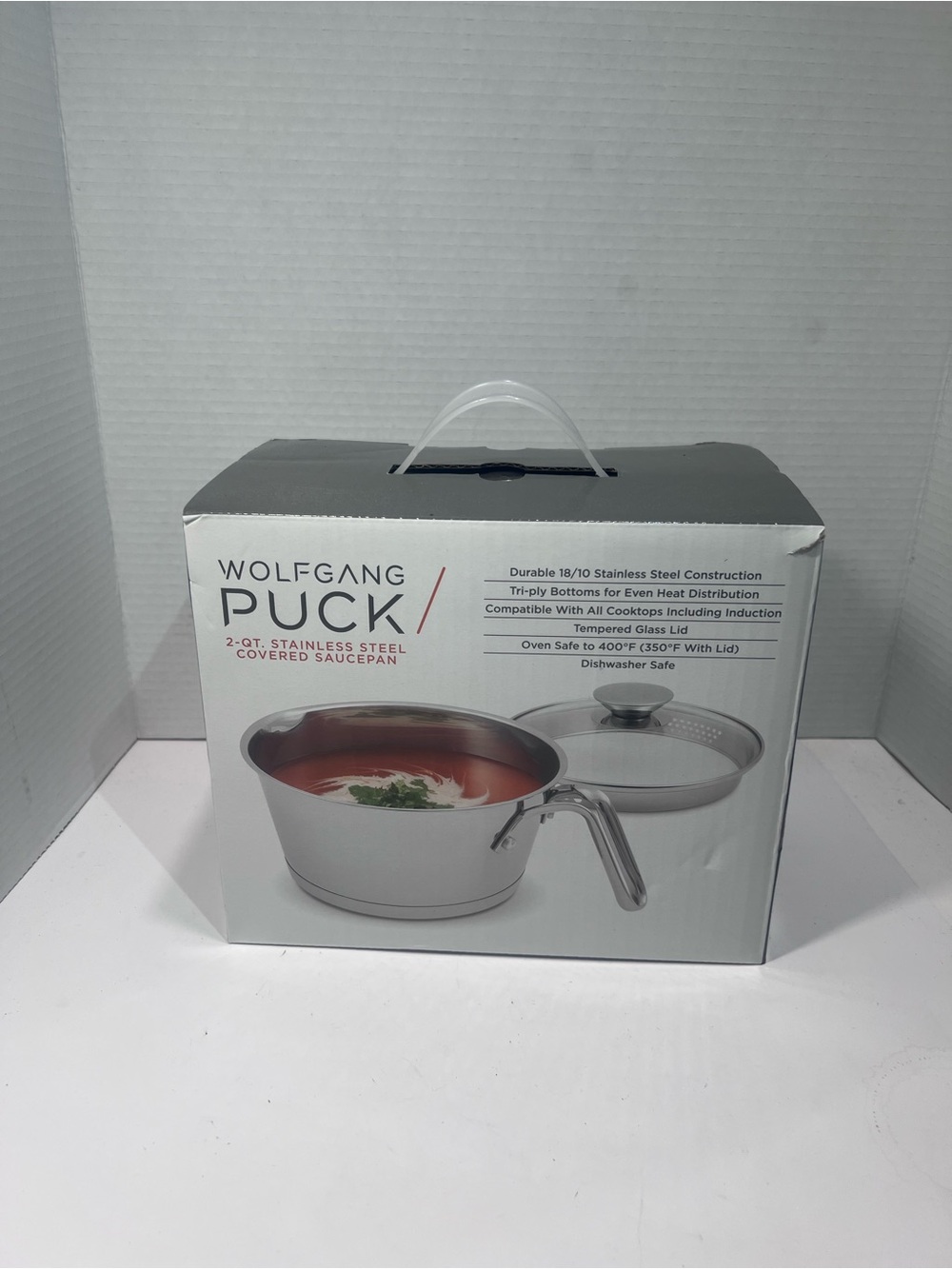 Wolfgang Puck 2-Qt Stainless Steel Covered Saucepan - Silver